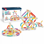 Malplay Magnetinis vamzdelių konstruktorius, 138 dalys, lanksti 3D konstrukcija