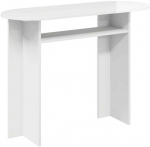 Konsolinis stalas Itin blizgi balta 100 x 39,5 x 75 cm