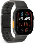Puro TITAN i&scaron;maniojo laikrodžio dirželis Apple Watch (42/44/45/49 mm) | Nerūdijantis plienas | juodas