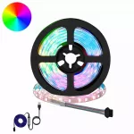 LED juosta 12 vnt. Juoda ir permatoma Varis ir plastikas