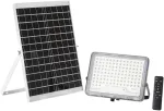 400W LED prožektorius su saulės baterija GLASER, sidabro sp., 3000K, IP65