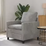 Sofa &Scaron;viesiai pilka 76 x 81 x 87,5 cm Aksomas