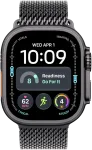 I&scaron;manusis laikrodis Apple Watch Ultra 4 GPS + Cellular 49mm Juodas Titanium Geh&auml;use mit Juodas Titanium Milanese Loop - S