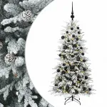 Dirbtinė Sulankstoma Kalėdų Eglutė 120 cm 150 LED &Scaron;ilta balta