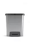 KETER &Scaron;IUK&Scaron;LIADĖŽĖ COMPATTA STYLE STEEL 25L SIDABRINĖ
