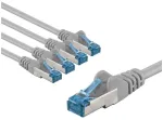 Goobay 67515, 1 m, Cat6a, S/FTP (S-STP), RJ-45, RJ-45, Mėlyna, Pilka