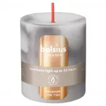 Candle. cylindrical Bolsius Carrara Pilkas. 8/6.8cm