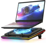 llano V12 ne&scaron;iojamojo kompiuterio au&scaron;inimo stovas su RGB ap&scaron;vietimu, 15&ndash;19 col.