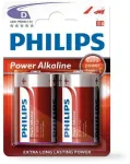 PHILIPS alkaline LR20 (D) &scaron;arminės baterijos, 2 vnt./lizdinėje pakuotėje, 009000314