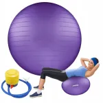 Didelis gimnastikos kamuolys reabilitacijai, fitnesui, nė&scaron;čioms moterims, Pvc, 65 cm
