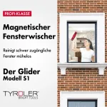 Magnetinis langų valytuvas "tyroler Glider"