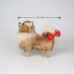 Cu-mate pomeranijos &scaron;uo žaislas 25 cm juodas ir įrudęs tikrovi&scaron;kas ir realisti&scaron;kas dovanų