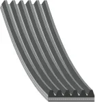 V formos diržas, 6 &scaron;onkauliai, 2273 mm, Epdm
