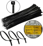 Kabelinės juostos, juodos, atsparios Uv spinduliams, 2,5x100