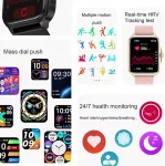 Zpimy i&scaron;manusis laikrodis moterims su telefono funkcija, 1,91 colio Amoled 5atm vandeniui atsparus fitneso laikrodis vyrams su žibintuvėliu, pedometru, &scaron;irdies ritmo, Spo2 sportinis laikrodis, aktyvumo sekiklis, skirtas Android Ios (juodas)