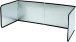 Qwork&reg; apsauga nuo purslų virtuvės sienelė, apsauga nuo purslų sienelė viryklei, sulankstoma, 76 x 30 cm