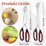 Komunj 2 žirklinės žnyplės, virtuvinės žnyplės, žirklės, bbq žnyplės, žirklės, nerūdijančio plieno žirklinės žnyplės, žirklinės žnyplės su rankenomis, nerūdijančio plieno bbq žnyplės, žirklinės bbq žnyplės, bbq