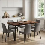 Kvadratinis valgomojo stalas 160 x 90 x 75 cm