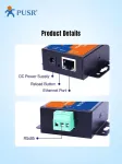 Pusr tcp232-304 rs485 į tcp/ip serijinių įrenginių serverį su įmontuotu tinklalapiu modbus gateway rs485 į ethernet keitiklis