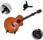 Jilskl gitaros pakabos kabliukas, gitaros laikiklis sienai pasviręs, gitaros stovo sieninis laikiklis, su tvirtinimo varžtais, tinkamas akustinei gitarai, klasikinei gitarai, elektrinei gitarai, elektriniam bosui