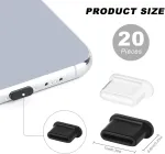 Ukofew usb c dulkių ki&scaron;tukai, 20 vnt. mobiliųjų telefonų usb c apsaugos nuo dulkių ki&scaron;tukų, usb c apsauginis dangtelis i&scaron;maniesiems telefonams, plan&scaron;etiniams kompiuteriams ir kitiems įrenginiams su usb type c