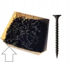Stiprūs fosfatuoti juodi sraigtai 3,5x55 metalui, g-k plok&scaron;tėms Stalco 1kg