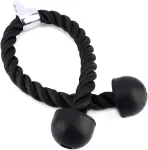 Tricepso virvė 70 cm tricepso bicepsų virvės kabelio priedas traukimui žemyn tricepso virvė tricepso virvė fitnesui sporto salei ar namams, 70 cm