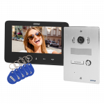 Orno Laisvų rankų vaizdo domofono komplektas, spalvotas, LCD 7 colių, su proximity key fob skaitytuvu, domofonas, įleidžiamas į žemę, INDI P