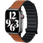Beline apyrankė Apple Watch Magnetic Pro 38/40/41mm juodos ir rudos spalvos box
