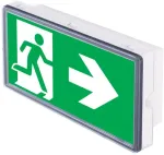 6W avarinis/evakuacinis &scaron;viestuvas VELLA SO 150 M 3H MT IP65, baltas