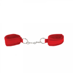 Ouch By Shots Velcro Cuffs Raudona