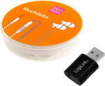 Rinkinys: BONBON ausinės + &bdquo;Logilink UA0299&ldquo; USB 2.0 adapteris