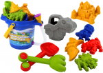 Lean Toys Smėlio Žaislų Rinkinys su Du&scaron;u ir Dinozaurų Motyvais