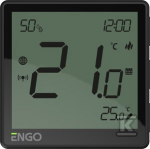 Engo Controls Engo EONE-230B Zigbee laidinis termostatas, juodas