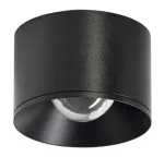 Lubinis &scaron;viestuvas 20W pavir&scaron;inis LED &scaron;viestuvas PUCK L 3000K, juodas