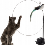 Interaktyvus katės žaislas, me&scaron;kerė su siurbtuku