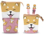 Karactermania Oh My Pop! Shiba pencil casel + Pen 10 colours + erasable pen