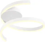 Lubinis &scaron;viestuvas 27W LED pavir&scaron;inis &scaron;viestuvas SCROLL, baltas, 3000/4000/6000K, dimeriuojamas, 01-4007