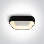 Lubinis &scaron;viestuvas 38W LED vidaus plafonas, juodas, 2700/3000/4000K, dimeriuojamas, 62132NA/B/V