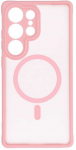 Oem FULL MATTE MAG COVER dėklas suderinamas su MagSafe skirtas Samsung Galaxy S24 FE rožinės spalvos