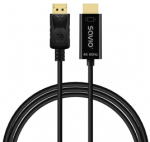 Savio CL-189 DisplayPort į HDMI 4K 60 Hz kabelis