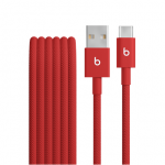 Apple &bdquo;Beats&ldquo; USB-A&ndash;USB-C austas laidas (1,5 m) &ndash; greitas raudonas