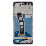 Dėklas &bdquo;Motorola G04s&ldquo; LCD ekranas + lietimui jautrus skydelis + priekinis dangtelis, juodi (pakeitimo paketas)