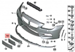 Originalus BMW M6 F06 F12 F13 kabrioletas kupė numerio plok&scaron;tės pagrindas 51118050491