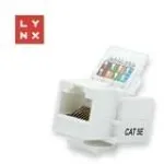 LYNX keystone UTP Cat5e, savaime &scaron;viečiantis, 90 laipsnių, baltas
