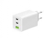 Winner Group WG - S&iacute;ťov&aacute; nab&iacute;ječka GaN 100W, 3x USB, 1x USB-A + 2x USB-C, baltas