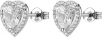 Brosway Sidabrinis heart earrings Fancy Infinite Baltas FIW165
