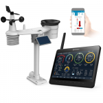 BRESSER MeteoCham9 viename Wi-Fi meteorologinė stotelė su skaitmeniniu nuotraukų rėmeliu