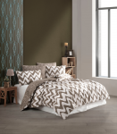 Riposo RENFORCE medvilnės patalynės komplektas WAVES KAHVE 200x220 cm