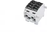 Simet 81505007 Al/Cu paskirstymo blokas SCB 25-2 (80120) SIMBLOCK vienpolis 2x25mm2 juodas 81505007